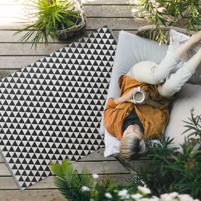 Covor interior din vinil Triunghi geometric model imitație țesătură