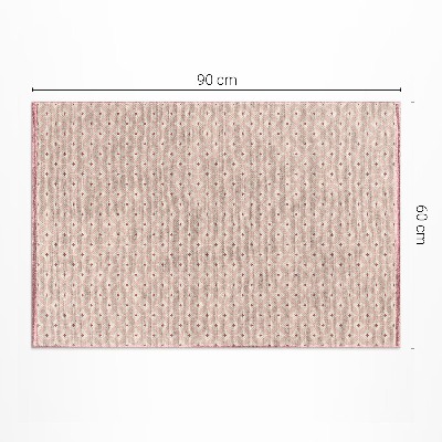 Covor interior din vinil Imitație țesătură roz cu model oriental
