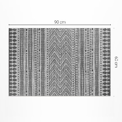 Covor de vinil acasă Dungi și zigzaguri imitație textilă