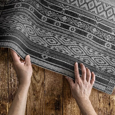 Covor interior din vinil Imitație textilă romboizi mici