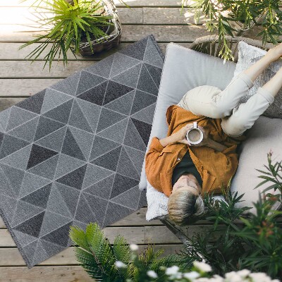 Covor de vinil acasă Imitație textilă abstracție geometrică