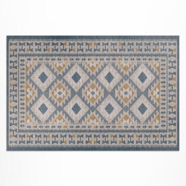Covor interior din vinil Imitație textilă decorativă cu design retro