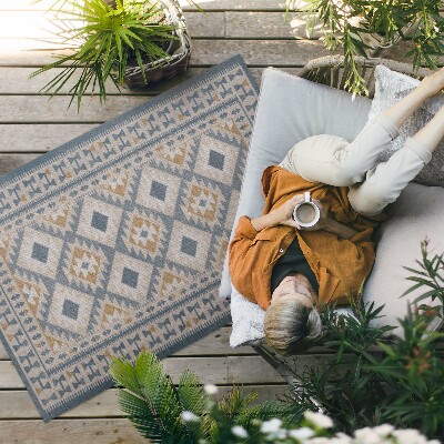 Covor interior din vinil Imitație textilă decorativă cu design retro