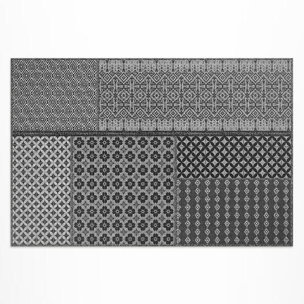 Covor de vinil acasă Imitație model textil stil aztec