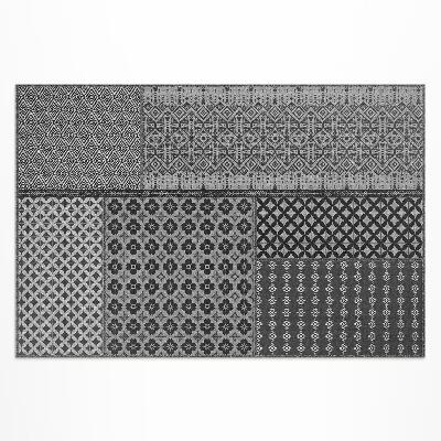 Covor de vinil acasă Imitație model textil stil aztec