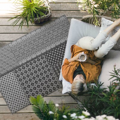Covor de vinil acasă Imitație model textil stil aztec