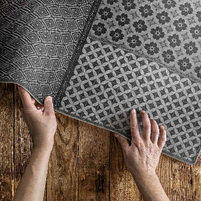 Covor de vinil acasă Imitație model textil stil aztec