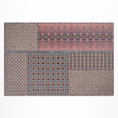 Covor interior din vinil Imitație model aztec textile cu model