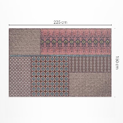 Covor interior din vinil Imitație model aztec textile cu model