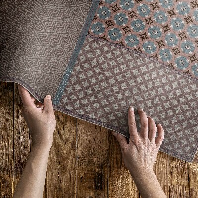 Covor interior din vinil Imitație model aztec textile cu model