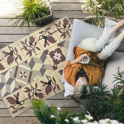 Covor interior din vinil Magnolia plăci mozaic cu model