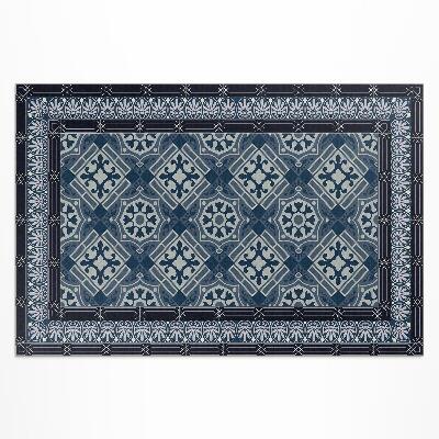 Covor de vinil Talavera albastru marin model vintage frumos