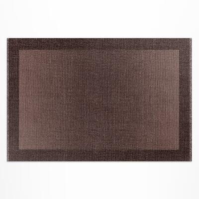 Covor de vinil Cadru maro model clasic de țesătură