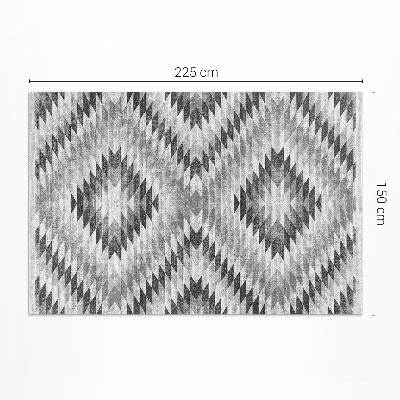 Covor de vinil Imitație textilă cu model geometric gri