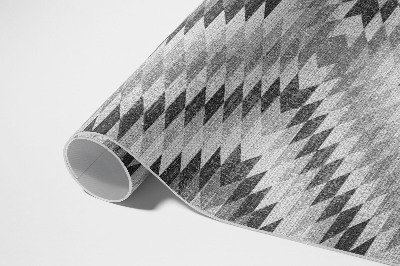 Covor de vinil Imitație textilă cu model geometric gri