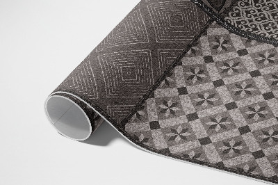 Covor de vinil acasă Combinație de diferite modele de imitații textile