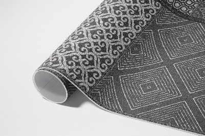 Covor interior din vinil Amestec de diferite modele de imitații textile