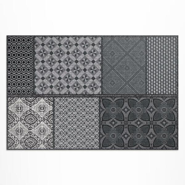 Covor de vinil Amestec de diferite modele de imitații textile