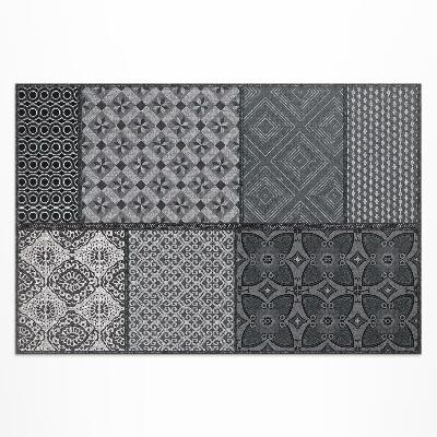 Covor de vinil Amestec de diferite modele de imitații textile