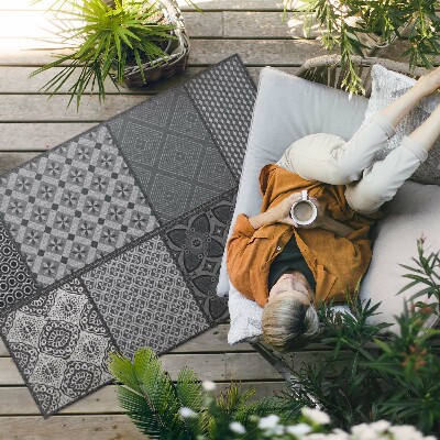 Covor de vinil Amestec de diferite modele de imitații textile