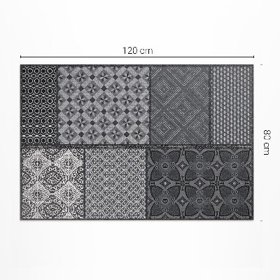 Covor de vinil Amestec de diferite modele de imitații textile