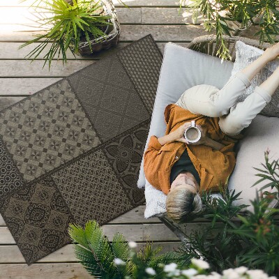 Covor de vinil Amestec de mai multe modele de imitații textile