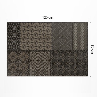 Covor de vinil Amestec de mai multe modele de imitații textile
