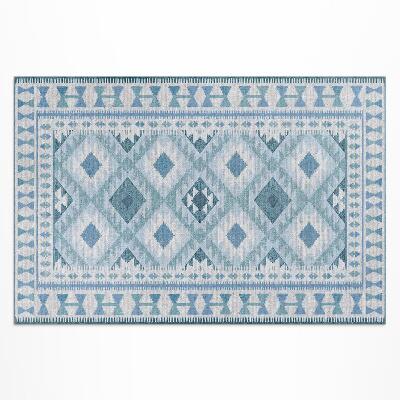 Covor interior din vinil Țesătură imitație diamant albastru