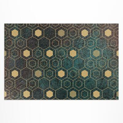 Covor interior din vinil Model hexagonal design modern