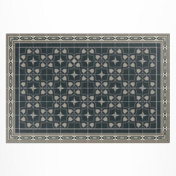 Covor de vinil acasă Mozaic vechi cu stele geometrice
