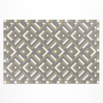 Covor de vinil Geometrie model regulat vintage boho