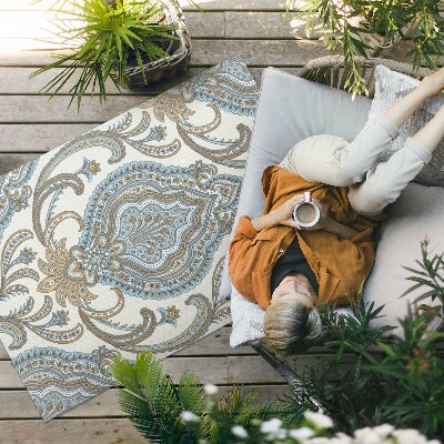 Covor interior din vinil Flori orientale motiv floral decorativ