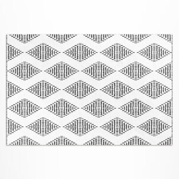 Covor interior din vinil Model indian geometric romboidal