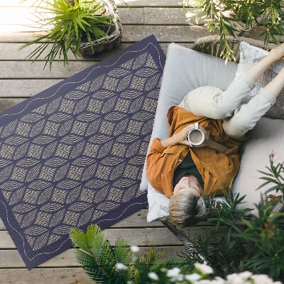 Covor de vinil acasă Model decorativ de țesătură geometrică