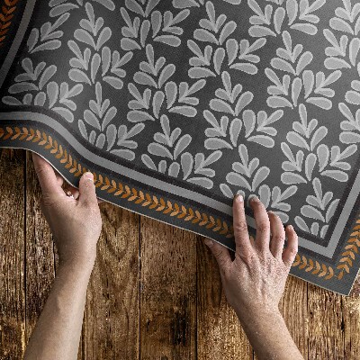 Covor interior din vinil Plaid floral motiv floral