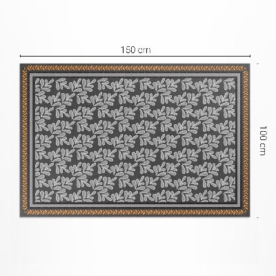 Covor interior din vinil Plaid floral motiv floral