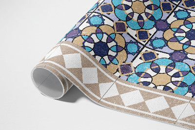 Covor interior din vinil Rhomba cube worn tiles