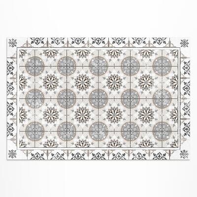 Covor de vinil acasă Mozaic decorativ cu cercuri florale