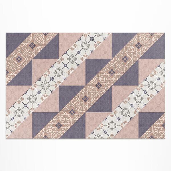 Covor interior din vinil Modernist dungi pastelate decorative