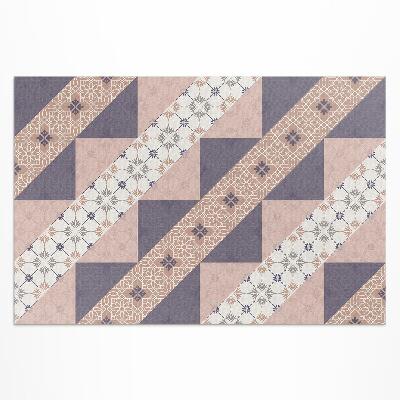 Covor interior din vinil Modernist dungi pastelate decorative