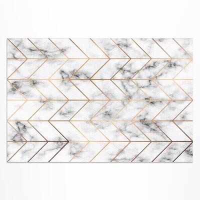 Covor de vinil acasă Linii moderne de marmură Herringbone
