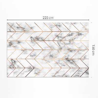 Covor de vinil acasă Linii moderne de marmură Herringbone