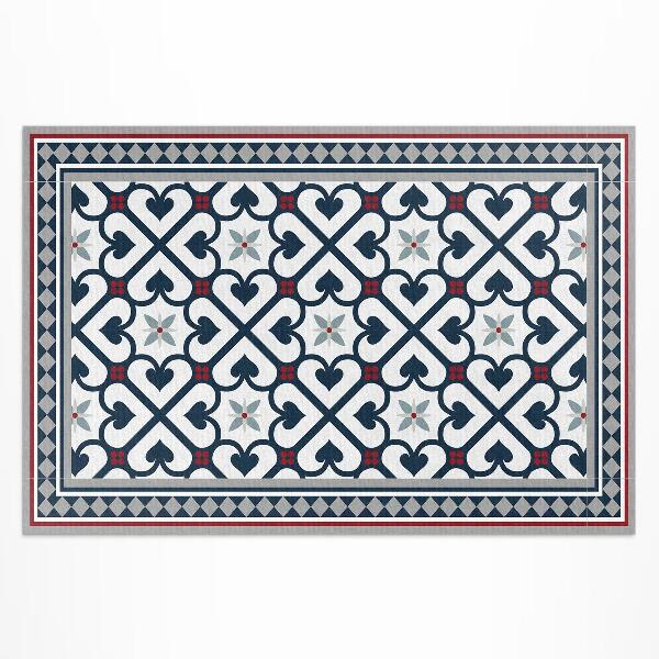 Covor interior din vinil Plăci decorative cu romburi florale