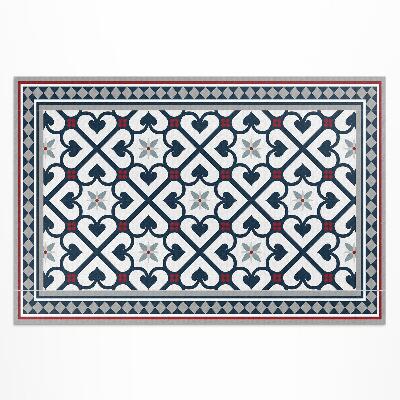 Covor interior din vinil Plăci decorative cu romburi florale