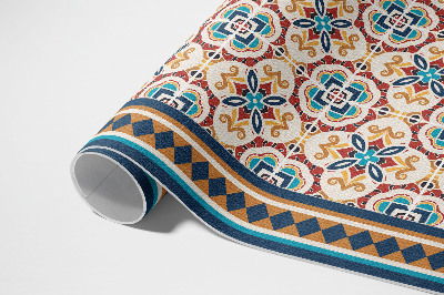 Covor de vinil Plăci decorative geometrice florale