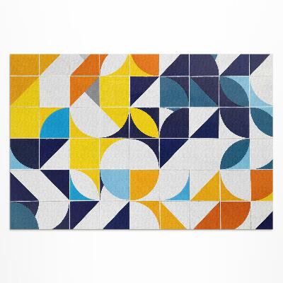 Covor de vinil acasă Mozaic modern cu forme geometrice