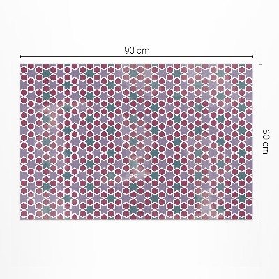 Covor de vinil acasă Mozaic fin cu stele geometrice