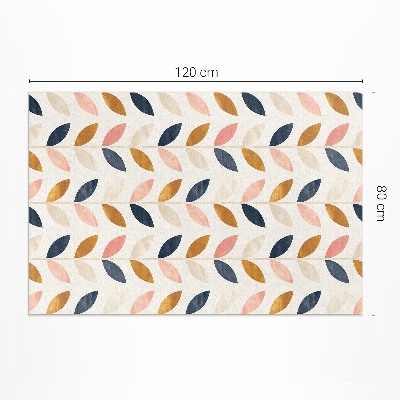 Covor interior din vinil Frunze fine acuarelă stil boho