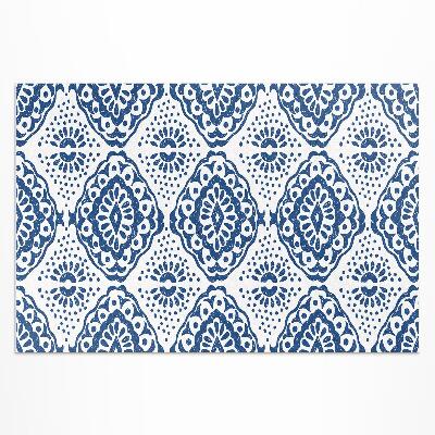 Covor interior din vinil Model decorativ albastru ornament