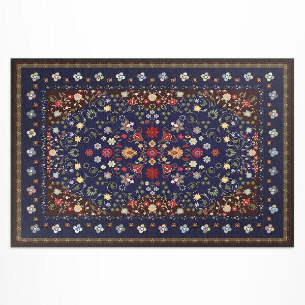 Covor de vinil acasă Frumoase flori mici motiv floral de epocă